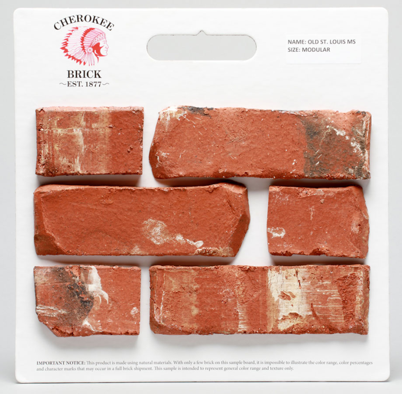 brick sample card