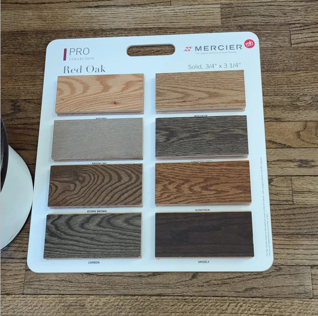 flooring sample boards