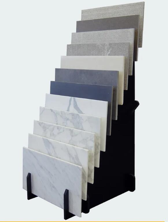 waterfall display rack for granite quartz stone samples