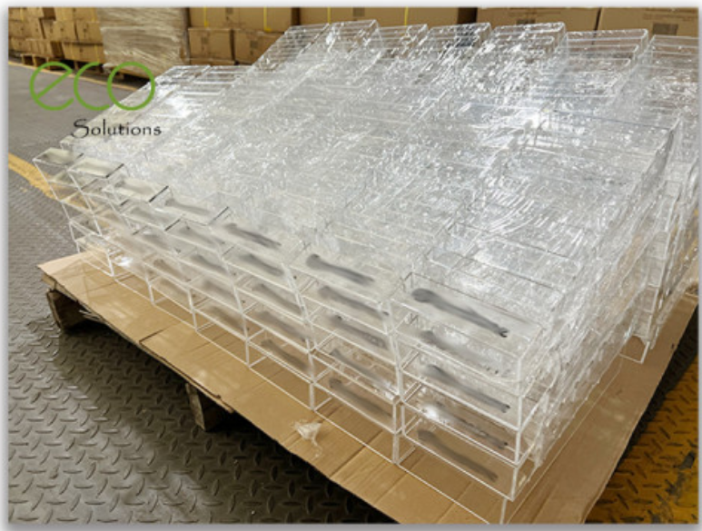 countertop sample display show off quartz sintered stone 