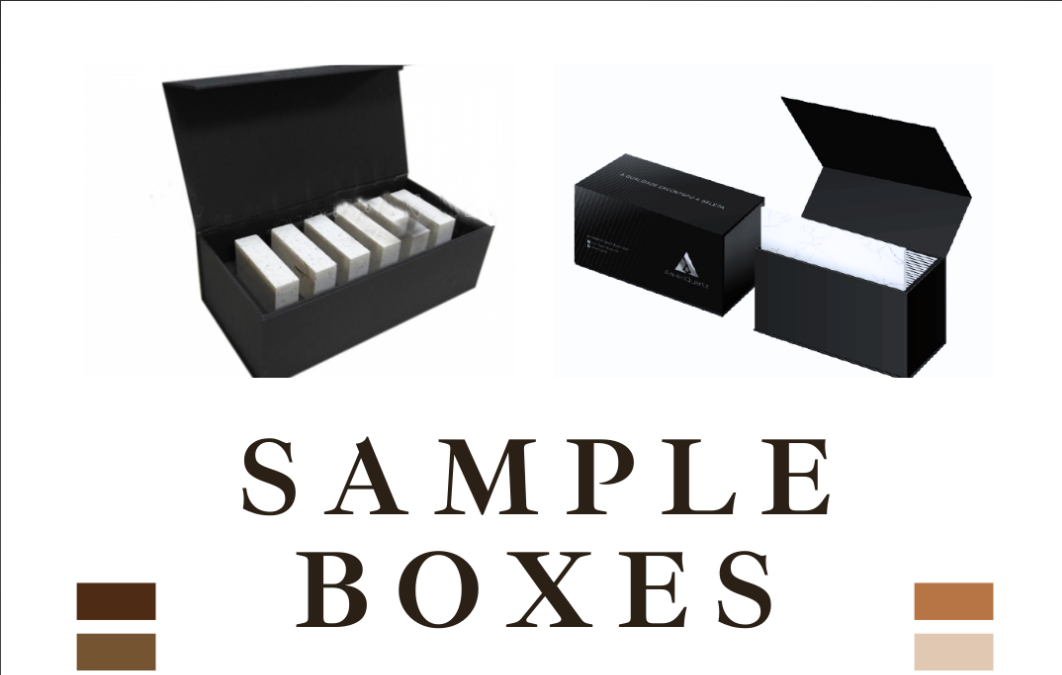 quartz stone sample box 