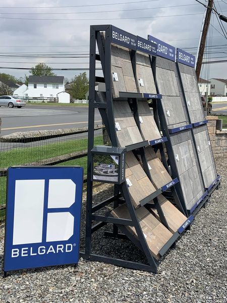 Paver stone display rack supplier