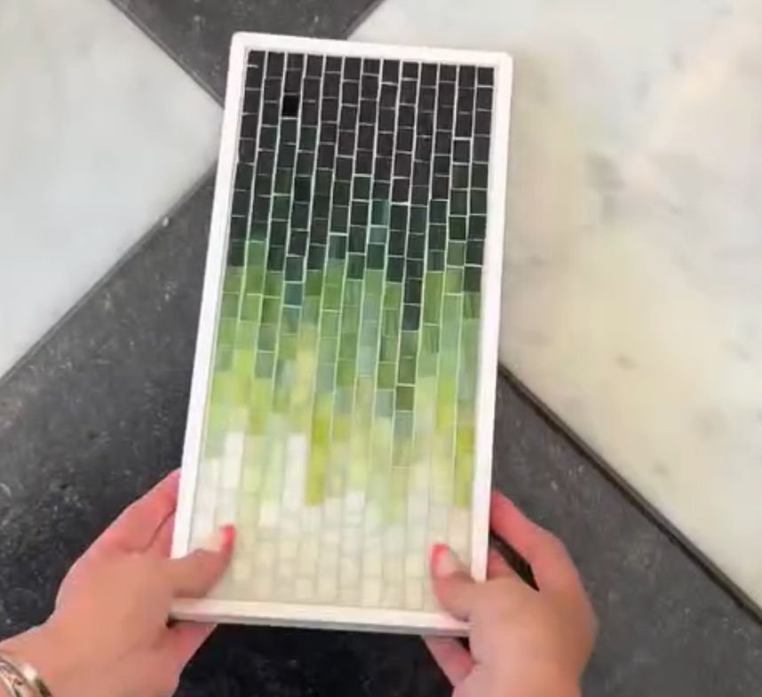 plastic sample boards for glass mosaics