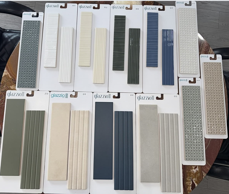 porcelian tile sample boards