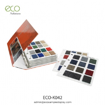Carpet Swatch book with Boards Ring binder