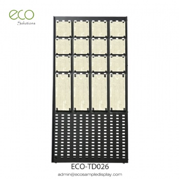 Stone tile slab dispaly stand system