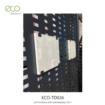 Stone tile slab dispaly stand system