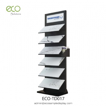 Vicostone quartz slab sample display tower