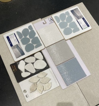 glass stone mosiac sample board supplier