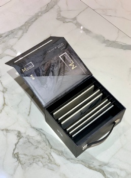 Tile swatch sample boxes